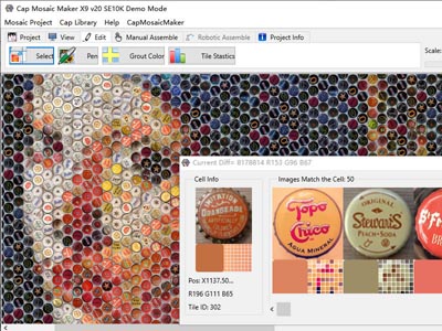Cap Mosaic Maker